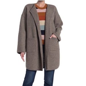 Madewell Minetta Open Front Sweater Coat M